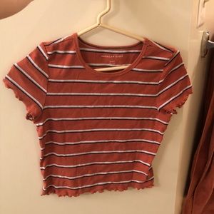 Striped Crop Top Tee